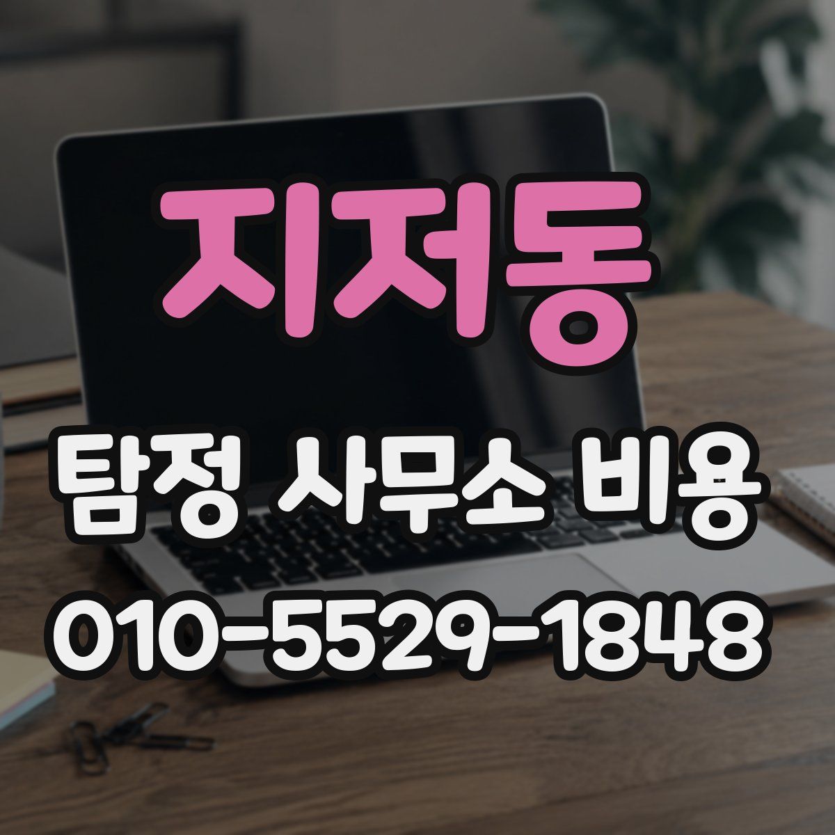 지저동 탐정 사무소 비용