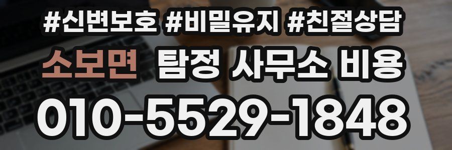 소보면 탐정 사무소 비용
