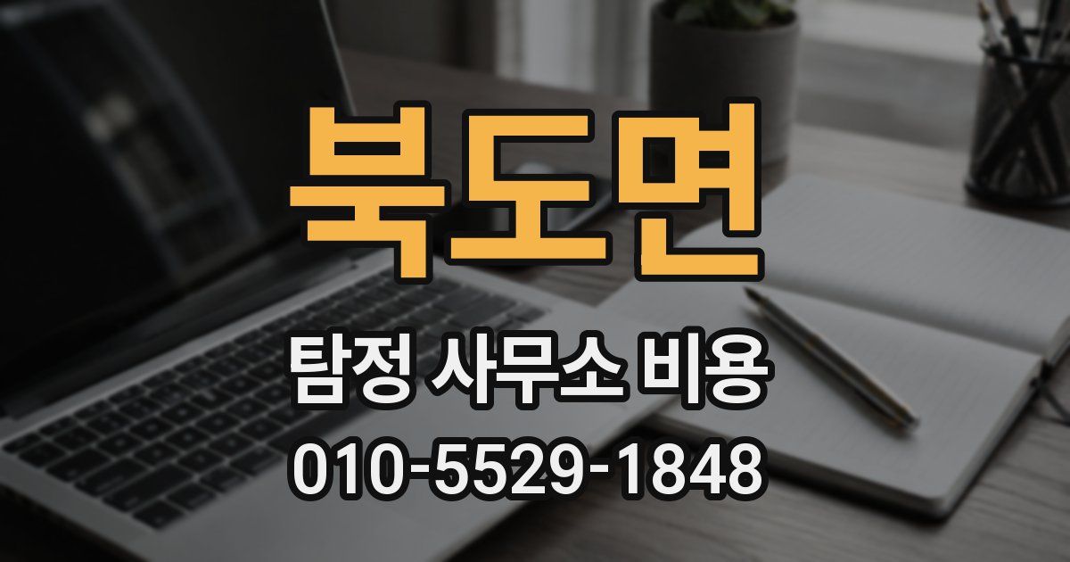 북도면 탐정 사무소 비용