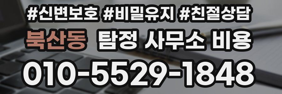 북산동 탐정 사무소 비용
