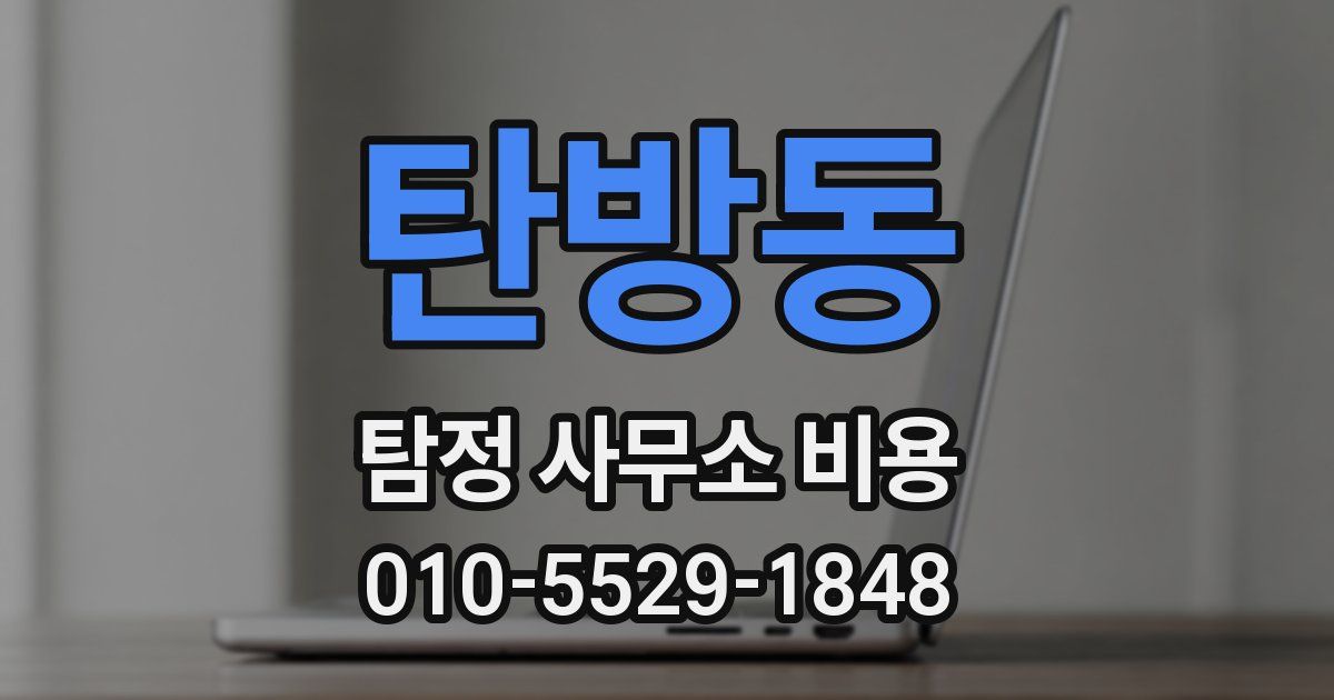 탄방동 탐정 사무소 비용