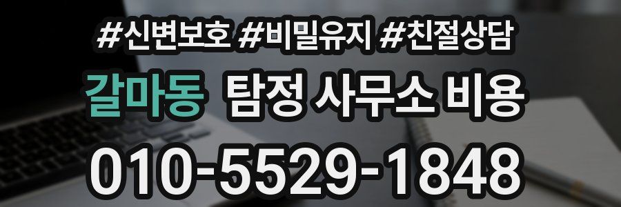 갈마동 탐정 사무소 비용