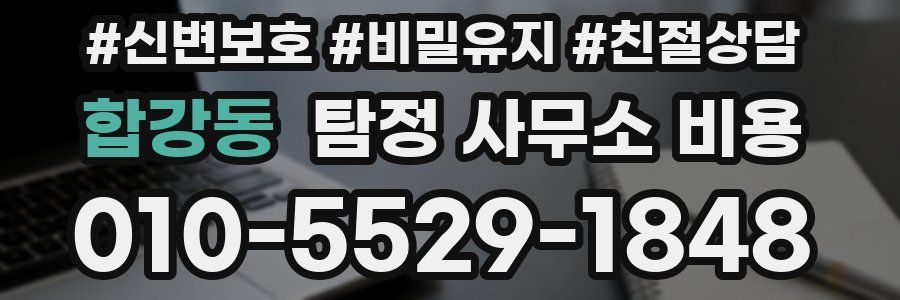 합강동 탐정 사무소 비용