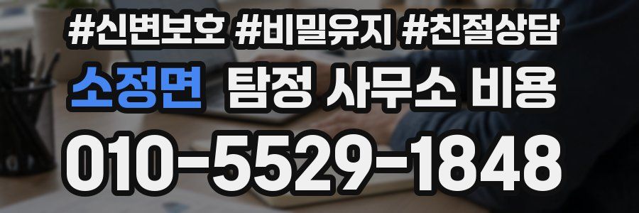 소정면 탐정 사무소 비용