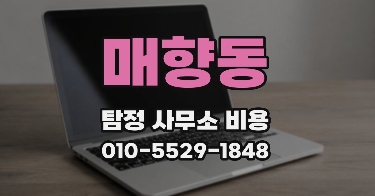 매향동 탐정 사무소 비용