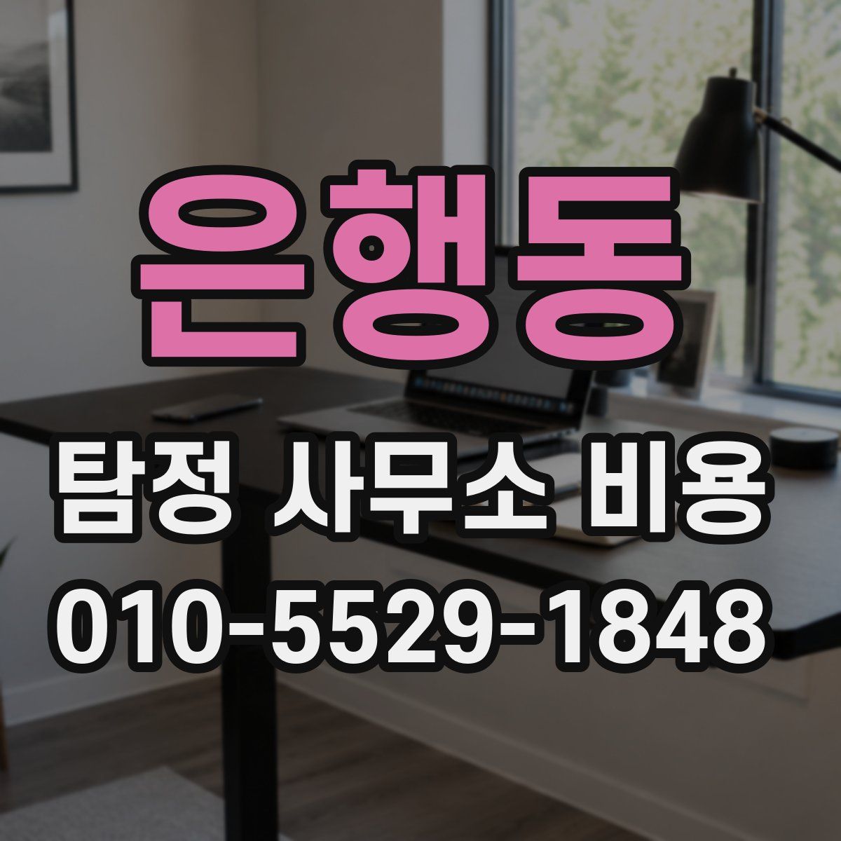 은행동 탐정 사무소 비용