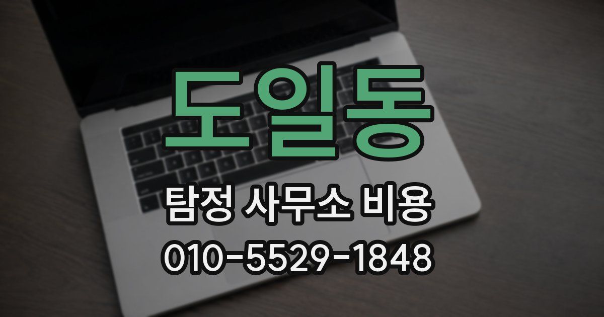 도일동 탐정 사무소 비용