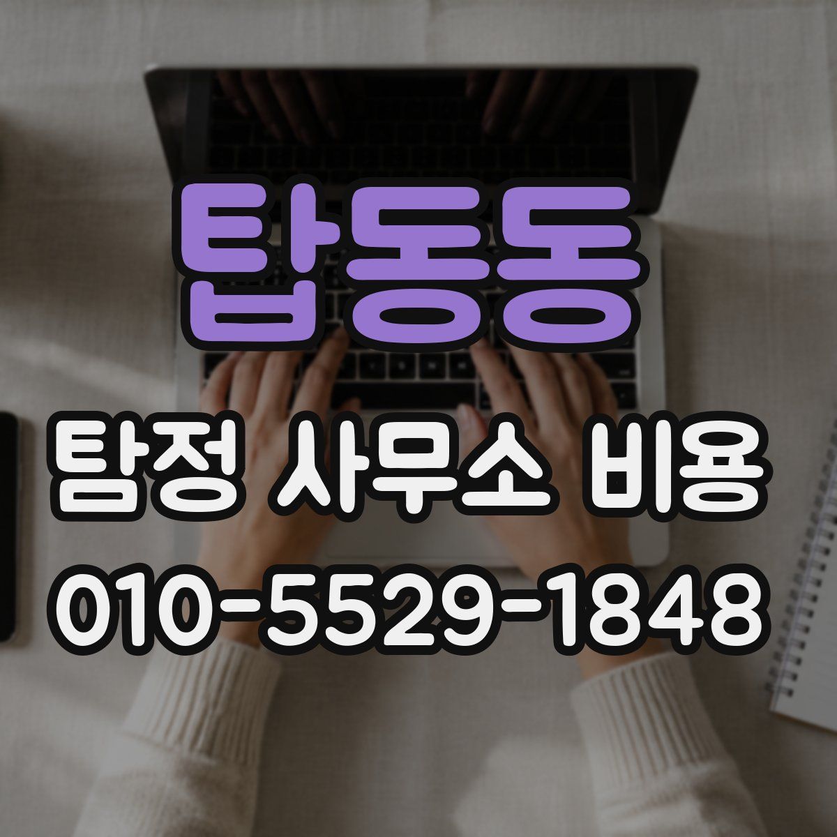 탑동동 탐정 사무소 비용