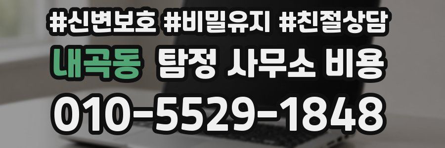 내곡동 탐정 사무소 비용