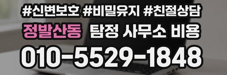 정발산동 탐정 사무소 비용