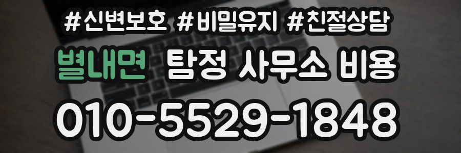 별내면 탐정 사무소 비용