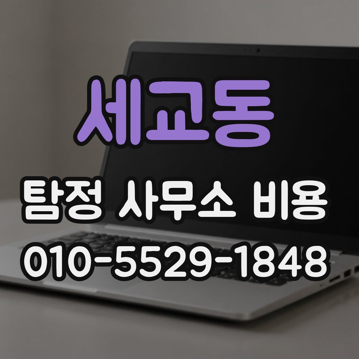 세교동 탐정 사무소 비용
