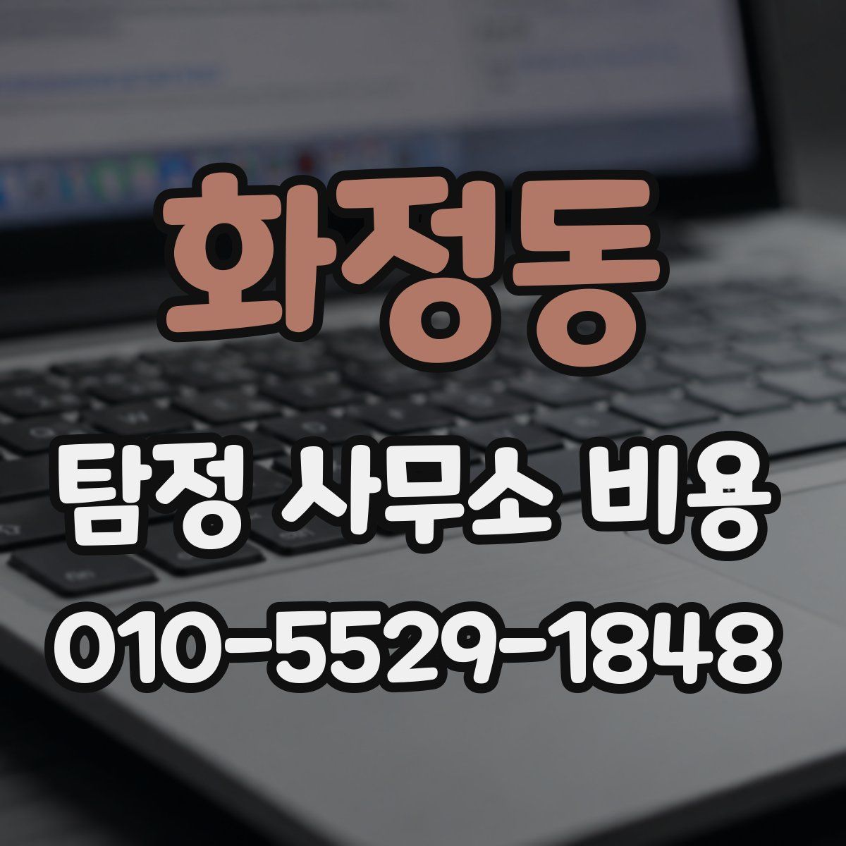 화정동 탐정 사무소 비용