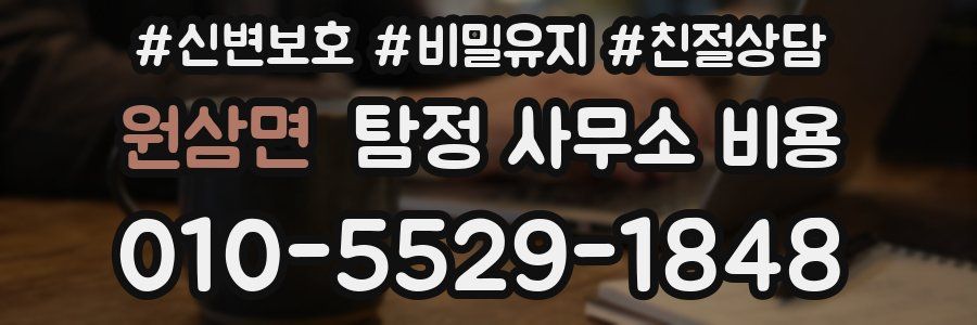 원삼면 탐정 사무소 비용