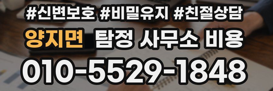 양지면 탐정 사무소 비용