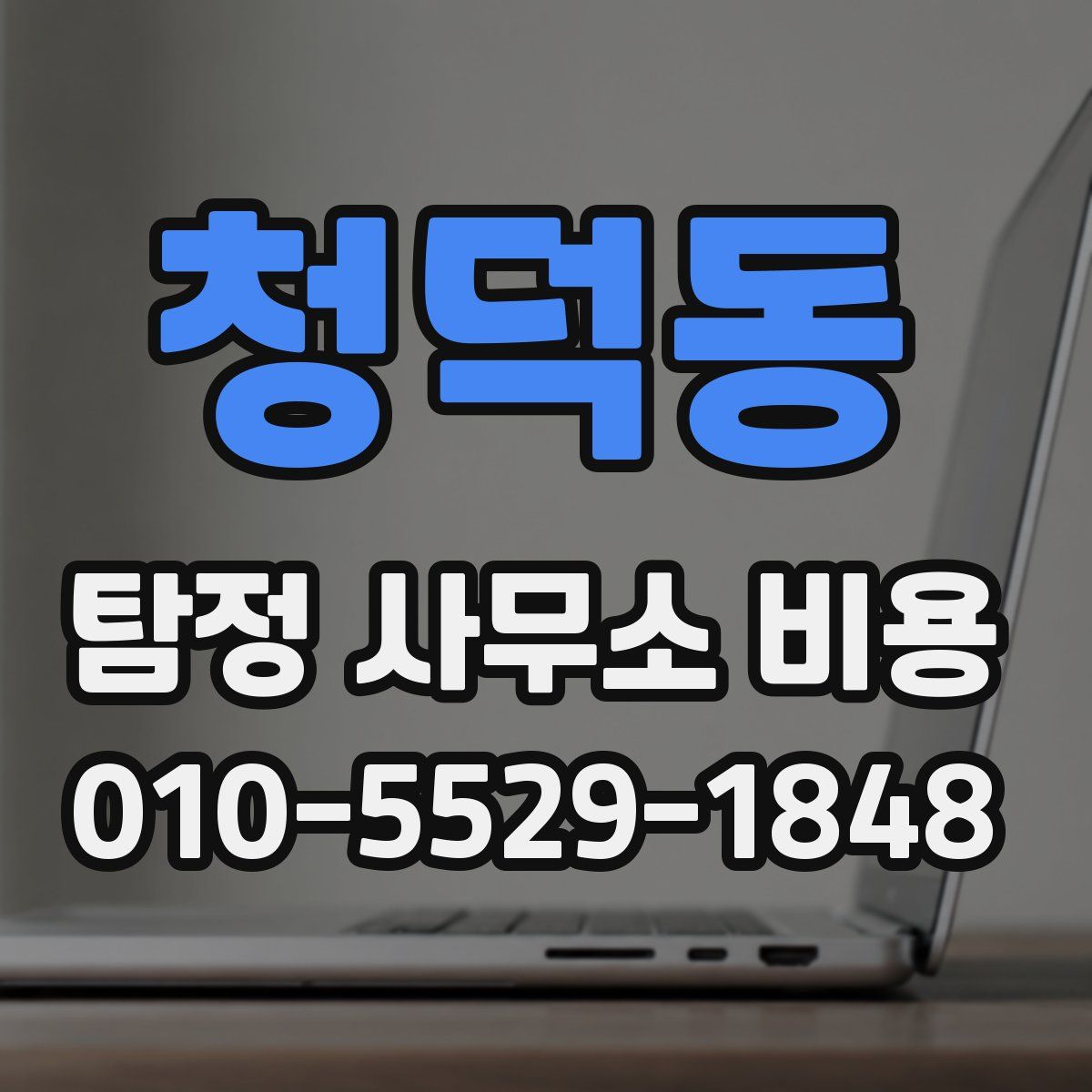 청덕동 탐정 사무소 비용