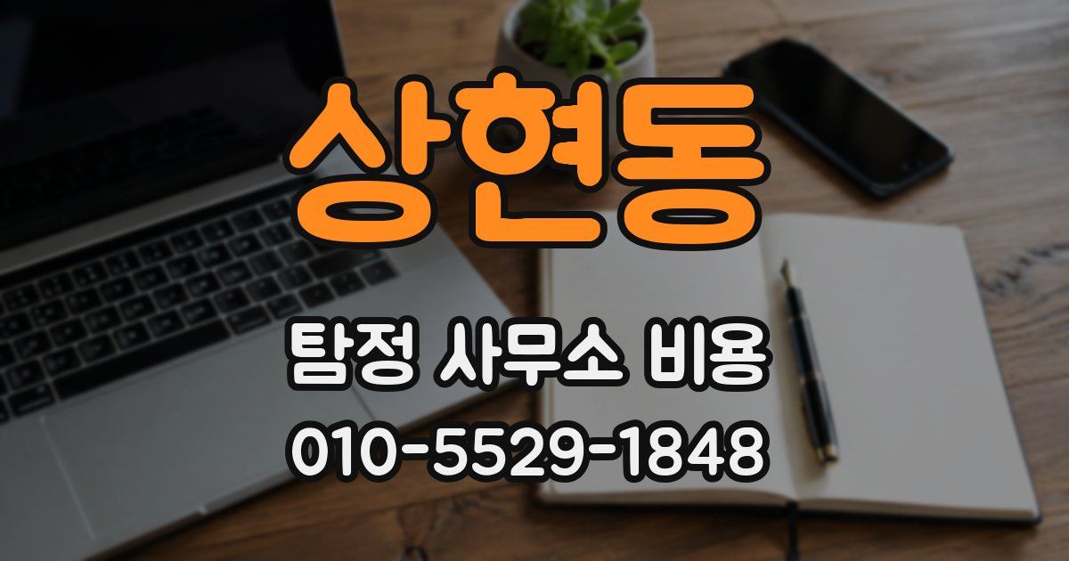 상현동 탐정 사무소 비용