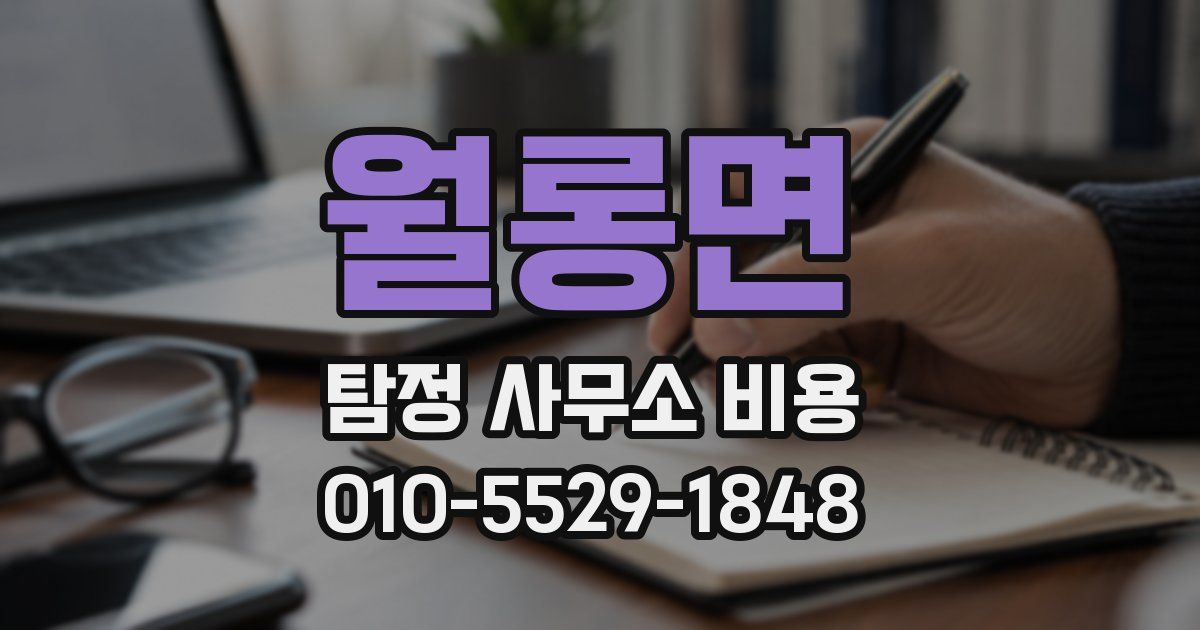 월롱면 탐정 사무소 비용