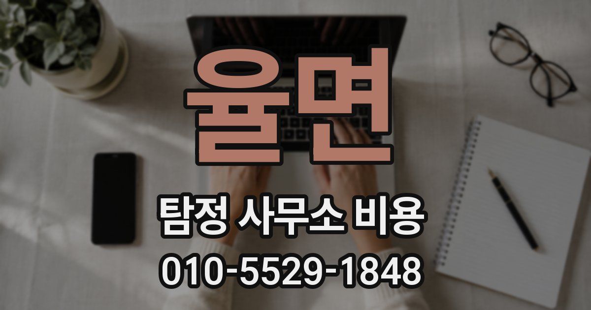 율면 탐정 사무소 비용