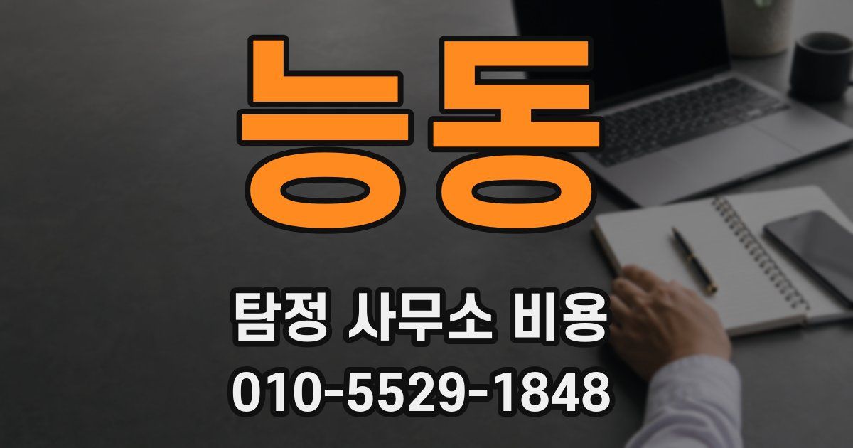 능동 탐정 사무소 비용