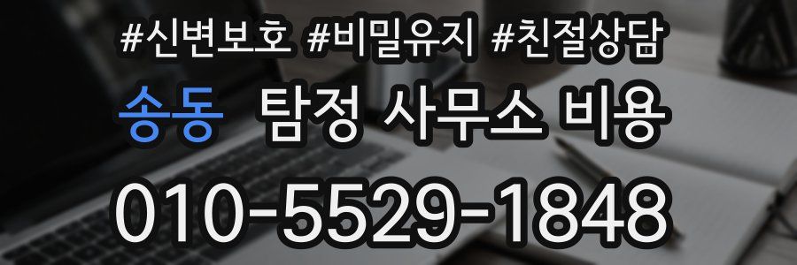 송동 탐정 사무소 비용