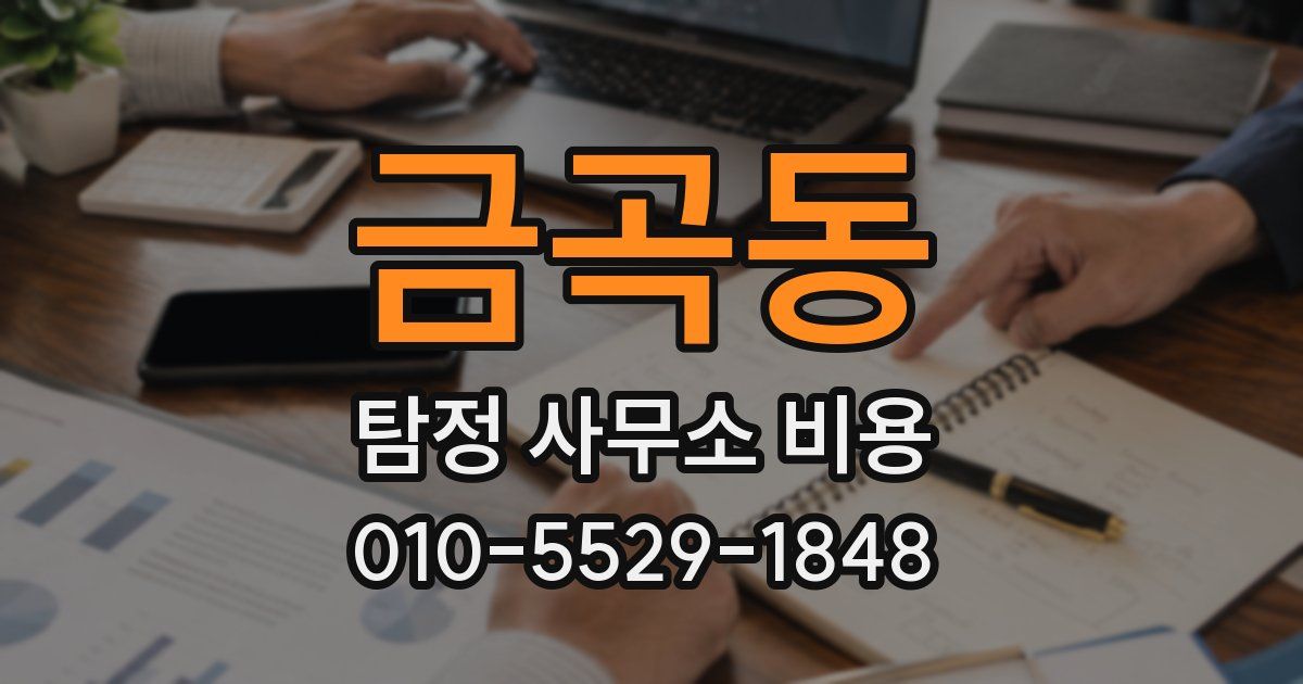 금곡동 탐정 사무소 비용