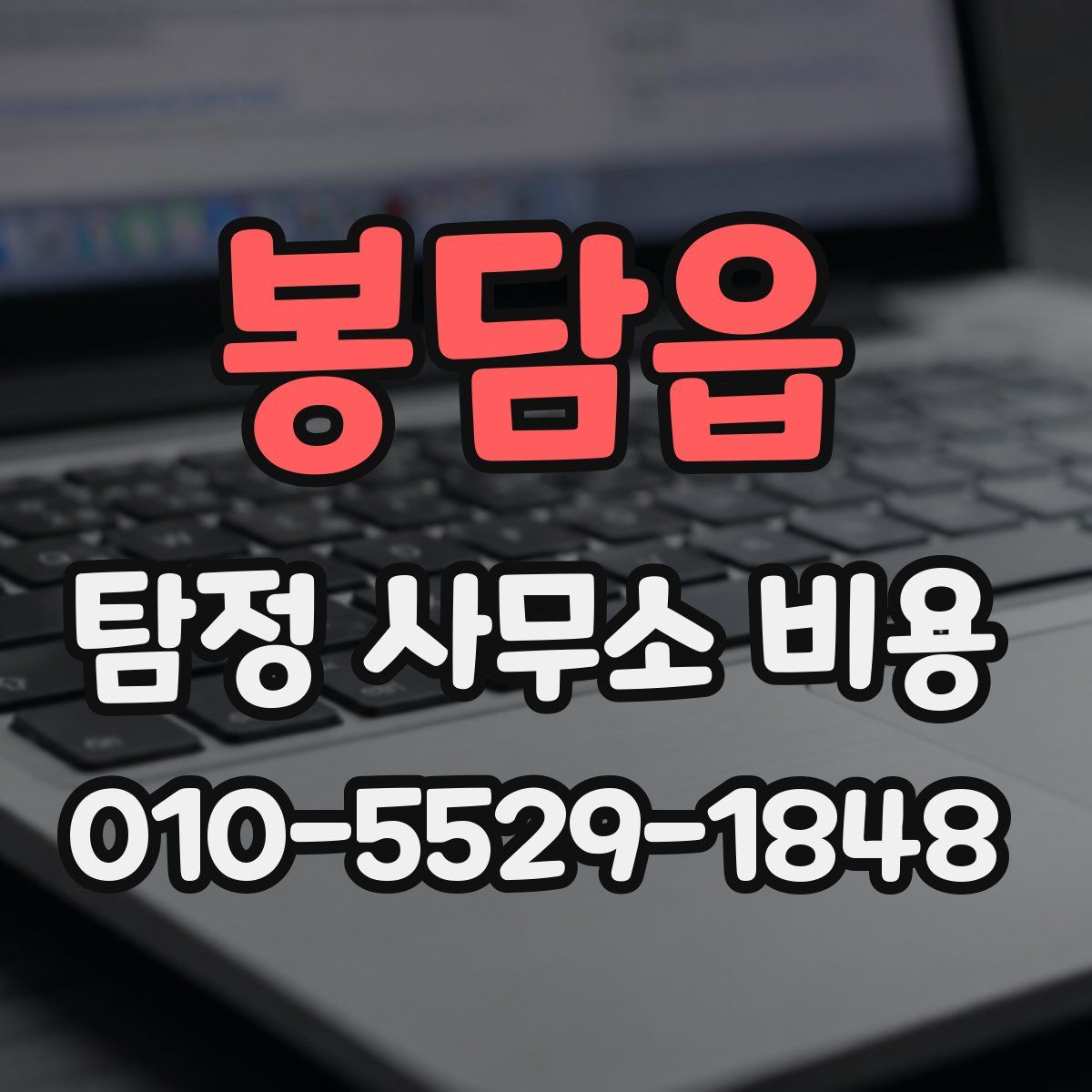 봉담읍 탐정 사무소 비용