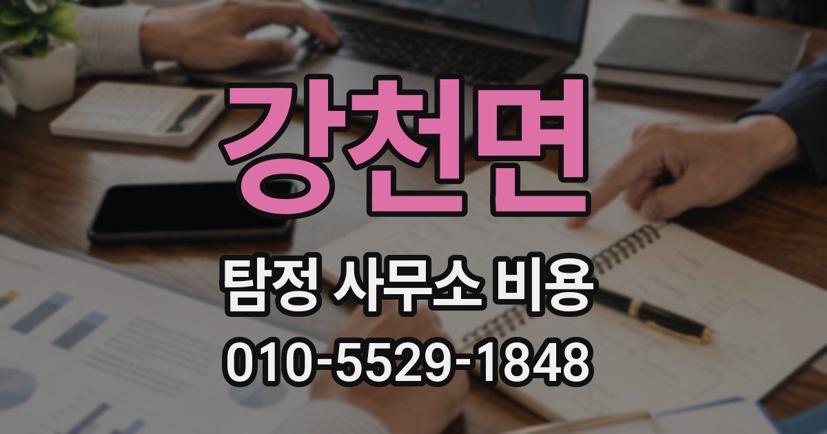 강천면 탐정 사무소 비용