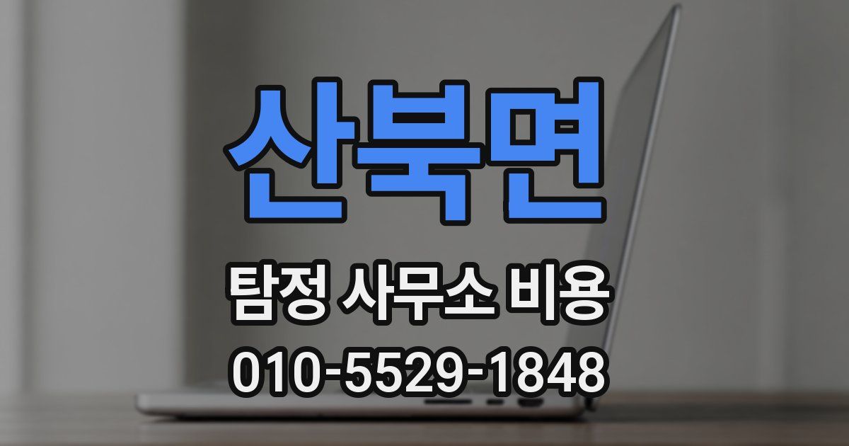 산북면 탐정 사무소 비용