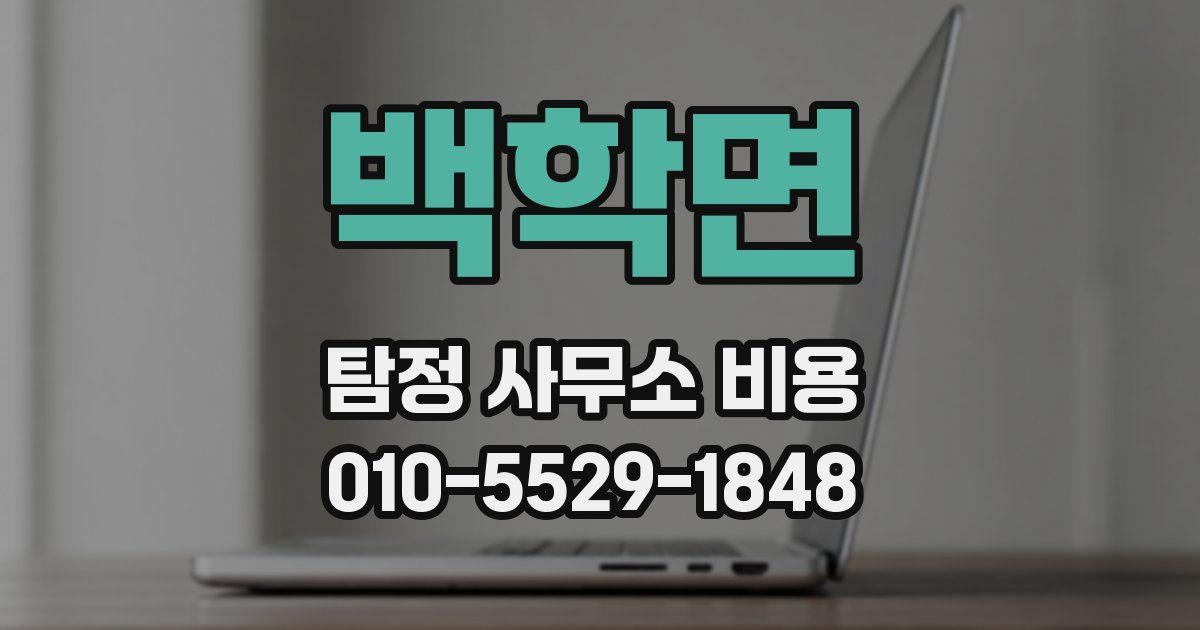 백학면 탐정 사무소 비용