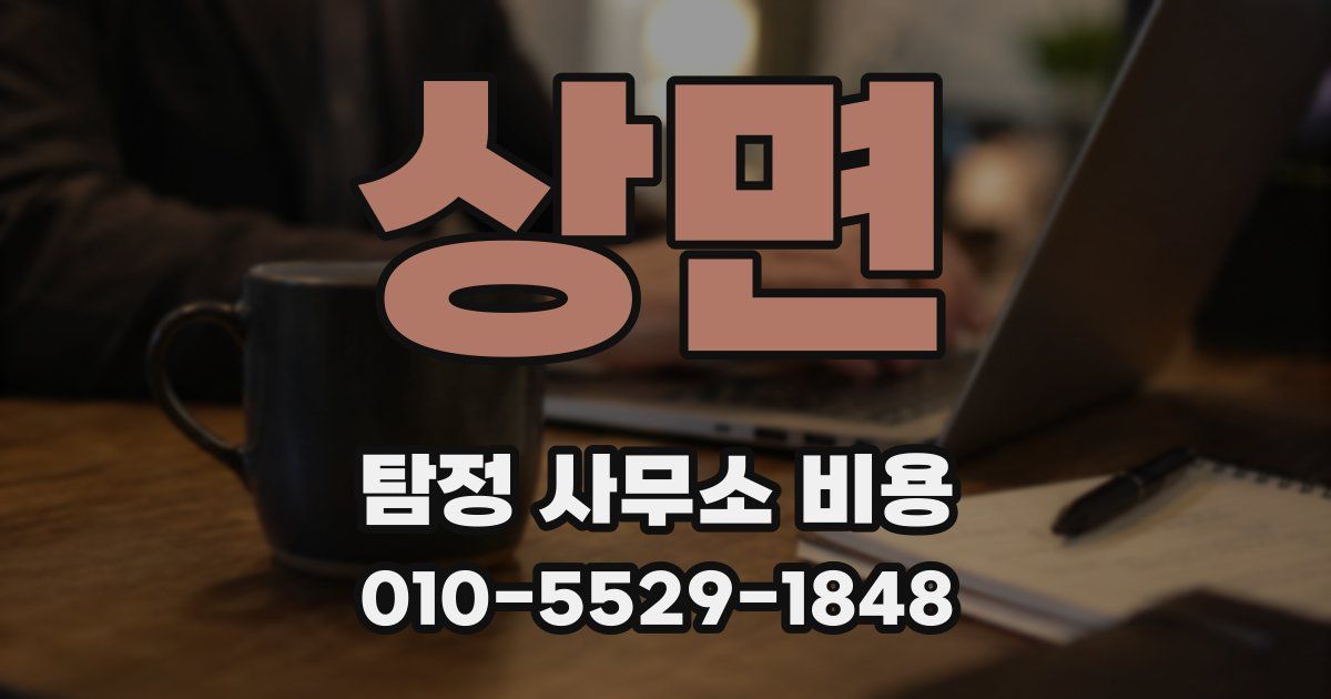 상면 탐정 사무소 비용