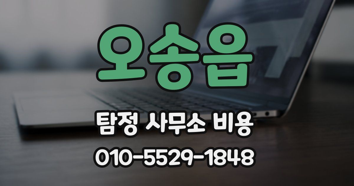 오송읍 탐정 사무소 비용