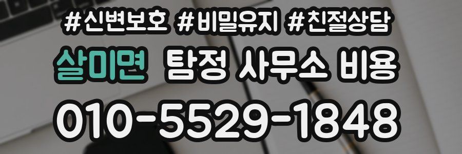 살미면 탐정 사무소 비용