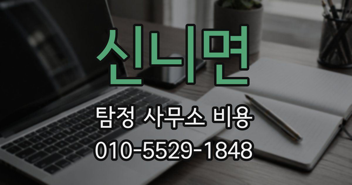 신니면 탐정 사무소 비용
