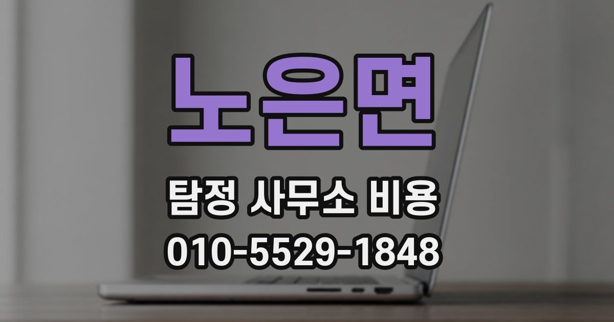 노은면 탐정 사무소 비용