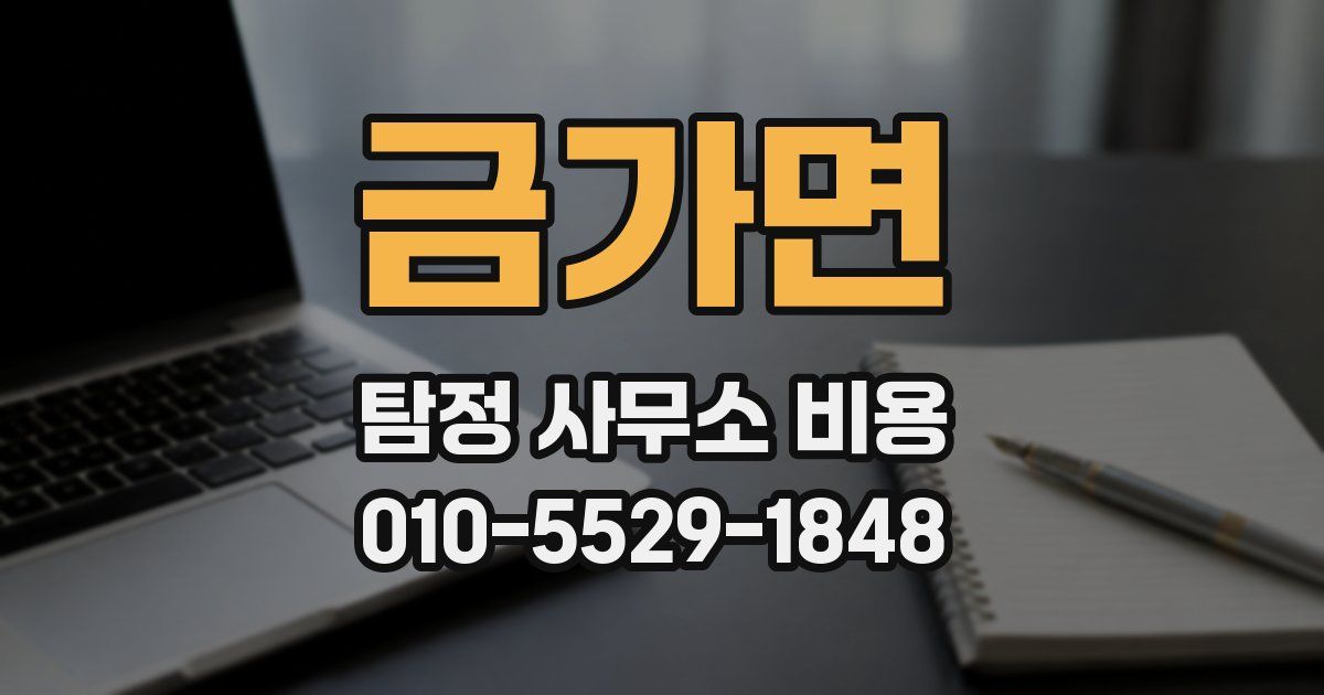금가면 탐정 사무소 비용