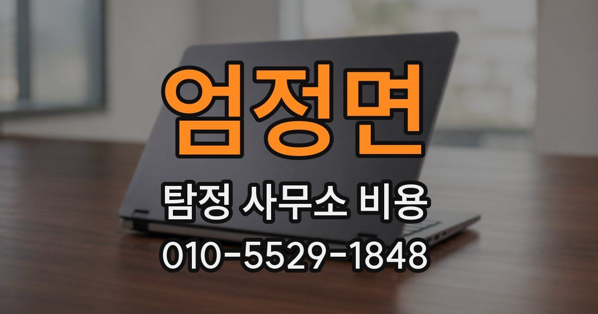엄정면 탐정 사무소 비용