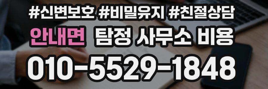 안내면 탐정 사무소 비용