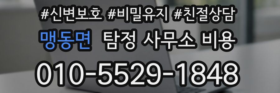 맹동면 탐정 사무소 비용