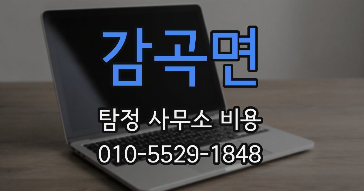 감곡면 탐정 사무소 비용