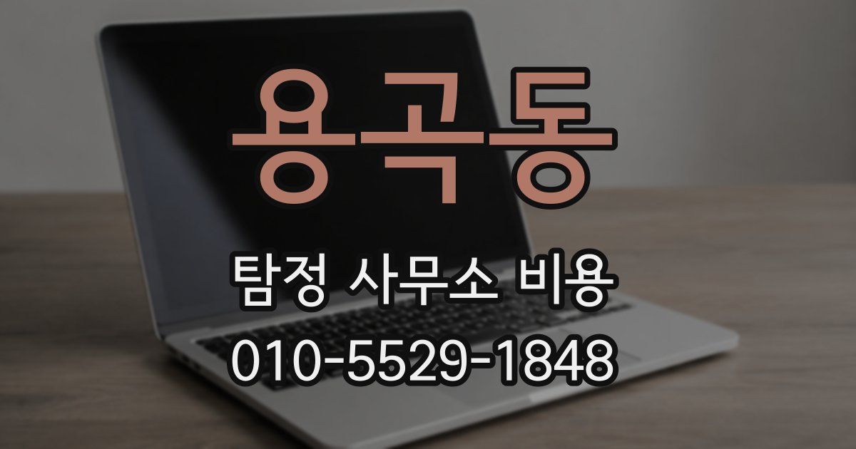 용곡동 탐정 사무소 비용