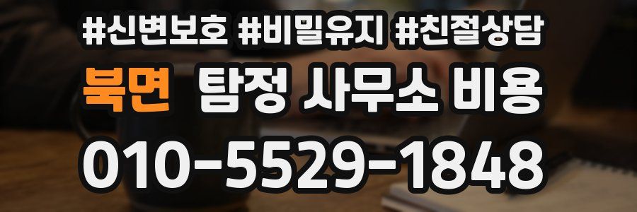 북면 탐정 사무소 비용
