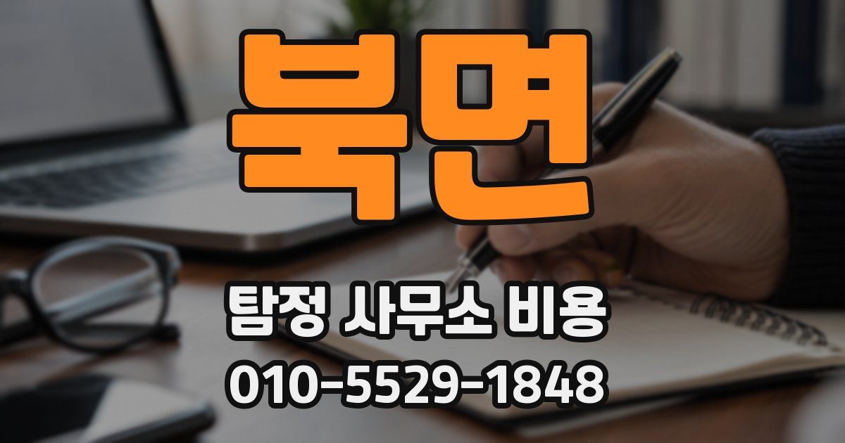 북면 탐정 사무소 비용
