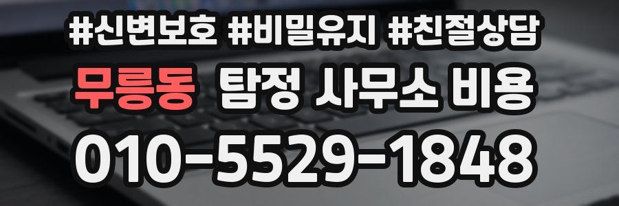 무릉동 탐정 사무소 비용
