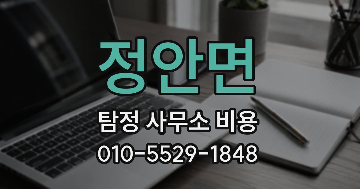 정안면 탐정 사무소 비용
