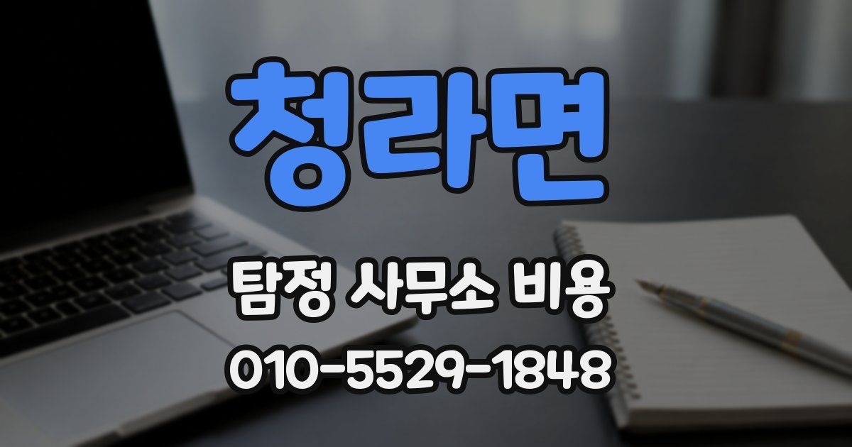 청라면 탐정 사무소 비용