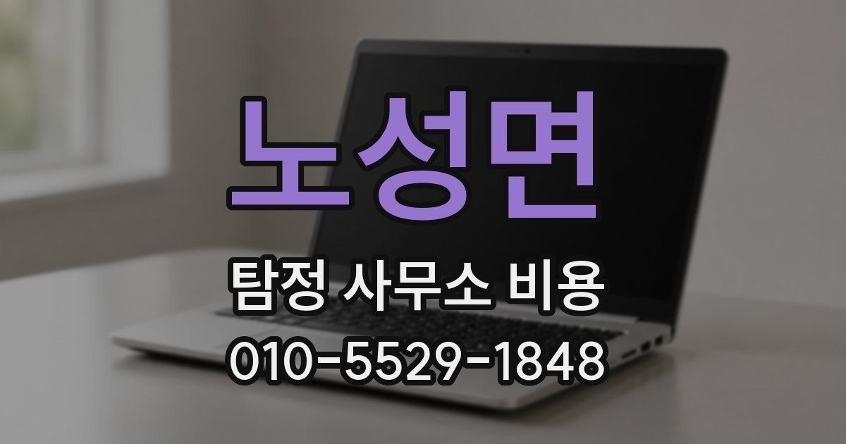 노성면 탐정 사무소 비용