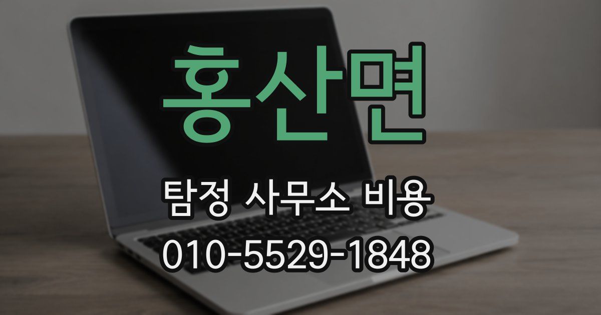 홍산면 탐정 사무소 비용