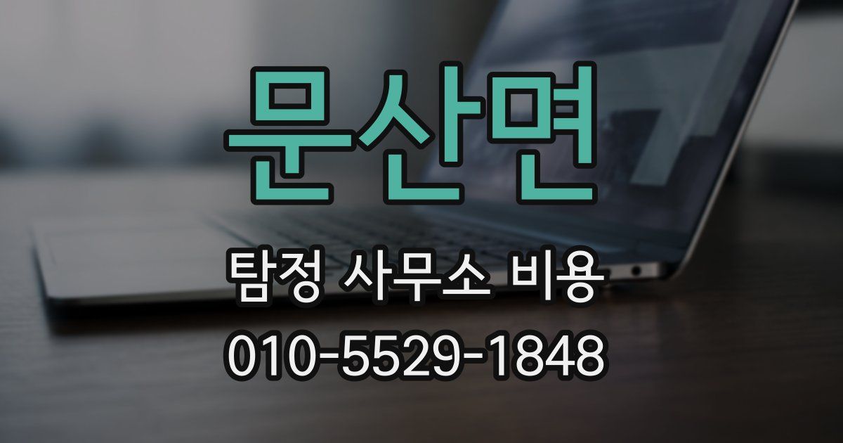 문산면 탐정 사무소 비용