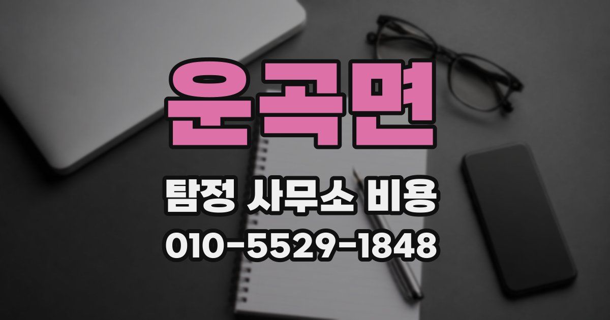 운곡면 탐정 사무소 비용